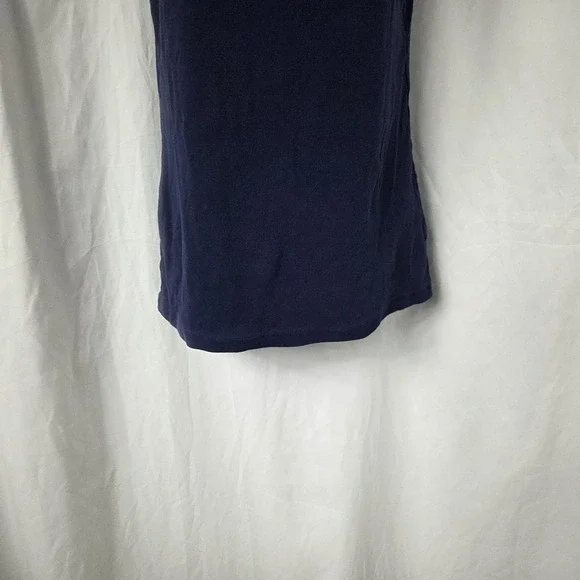 Time And Tru Tank Top Womens Medium Blue Scoop Neck Basic Stretch Shirt - Picture 3 of 9